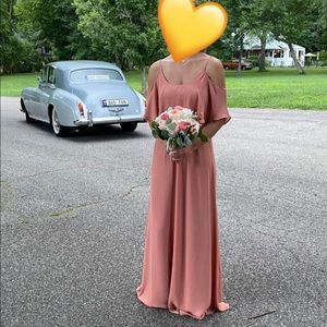 SHOW ME YOUR MUMU Caitlin Ruffle Maxi Dress Mauve